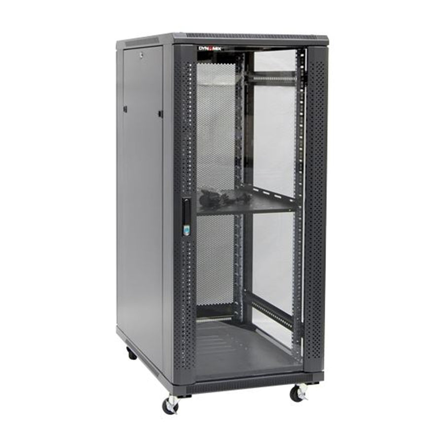 DYNAMIX RSR27-6X6 - 27RU Server Cabinet 600mm Deep (600 x 600 x 1410mm) 1x Fixed Shelf 4x Fans