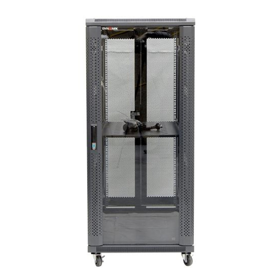 DYNAMIX RSR27-6X6 - 27RU Server Cabinet 600mm Deep (600 x 600 x 1410mm) 1x Fixed Shelf 4x Fans