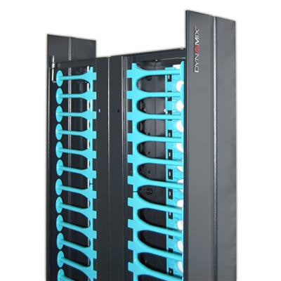 DYNAMIX RDF37CM-150 - Dual 150mm Wide Finger Duct Cable Management Panels for RDF37U Frame