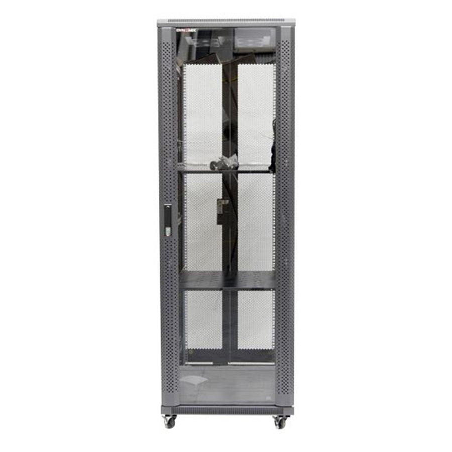 DYNAMIX RSR37-6X6 - 37RU Server Cabinet 600mm Deep (600x600x1853mm). Incl 2x Fixed Shelves 4x Fans