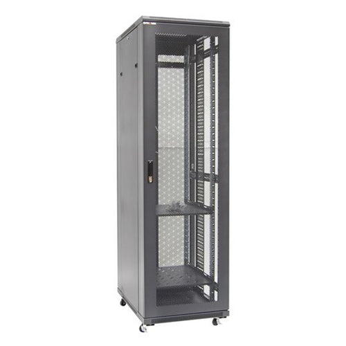 DYNAMIX RSME4268 - 42RU Server Cabinet 800mm Deep Front Mesh Door Rear Mesh Double Doors
