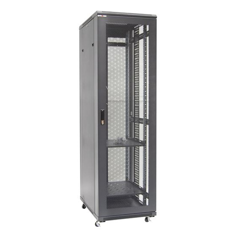 DYNAMIX RSME4268 - 42RU Server Cabinet 800mm Deep Front Mesh Door Rear Mesh Double Doors