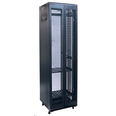 DYNAMIX RSME4266 - 42RU Server Cabinet 600mm Deep Front Mesh Door Rear Mesh Double Doors
