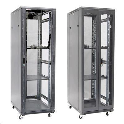 DYNAMIX RSR37-6X10 - 37HE Serverschrank 1000mm Tiefe (600x1000x1853mm) inkl. 2x feste Fachböden 4x Lüfter