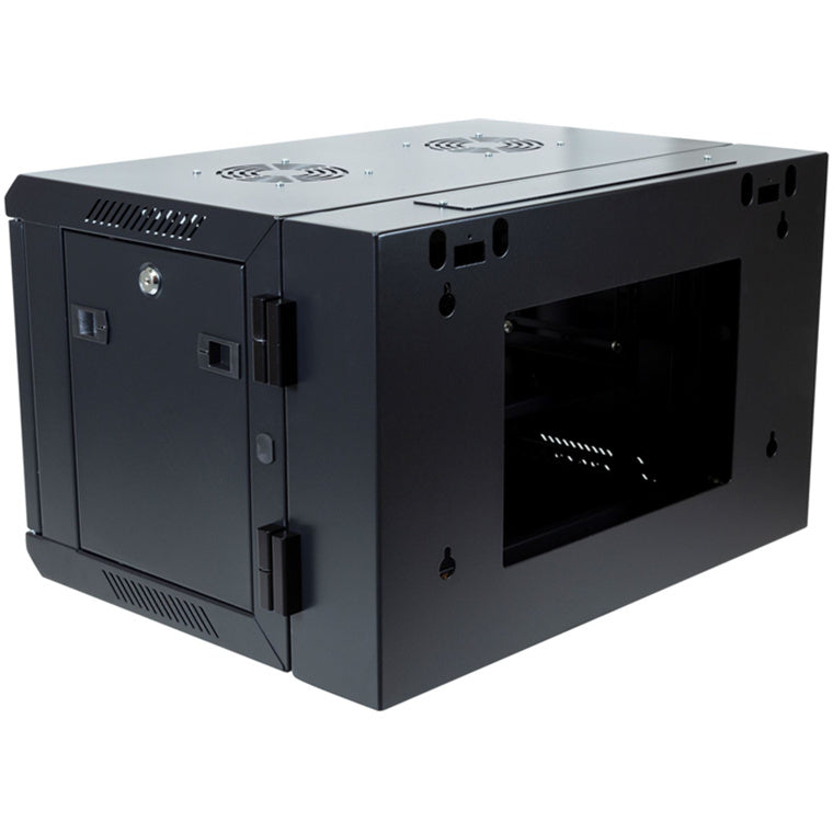 DYNAMIX RSFDS6 - 6RU Universal Swing Wall Mount Cabinet. Back mount supplied Left & Right Hinges
