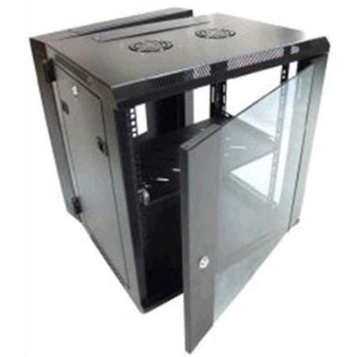 DYNAMIX RSFDS18 - 18RU Universal Swing Wall Mount Cabinet. Removable RM supplied Left & Right Hinges