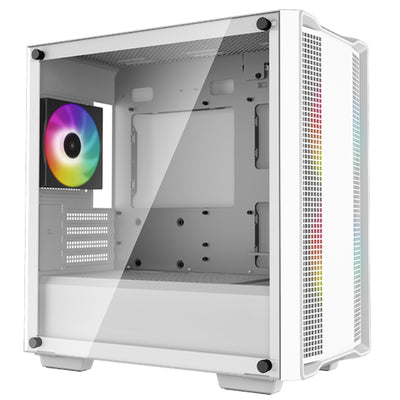 DEEPCOOL  CC360 ARGB Tempered Glass mATX Mini Tower Case - White