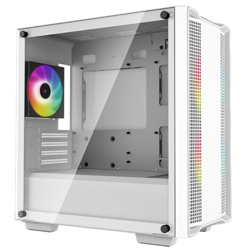 DEEPCOOL  CC360 ARGB Tempered Glass mATX Mini Tower Case - White