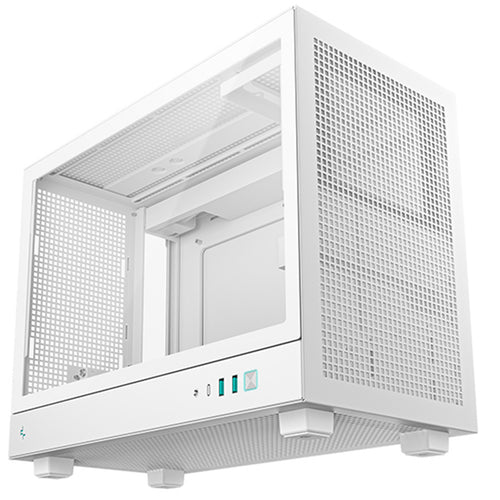 DEEPCOOL  CH160 Plus Tempered Glass mATX Case - White