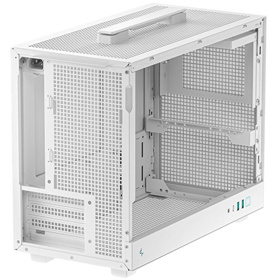 DEEPCOOL  CH160 Plus Tempered Glass mATX Case - White