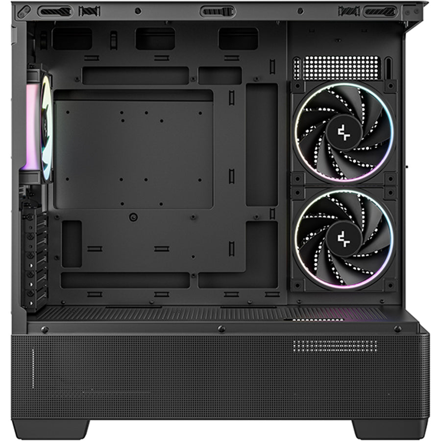 DEEPCOOL  CG380U 3F mATX Mini Tower Case with Curved-Glass - Black