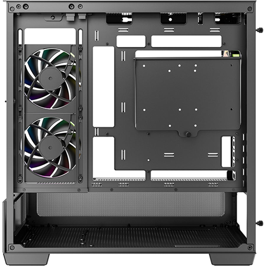 DEEPCOOL  CG380U 3F mATX Mini Tower Case with Curved-Glass - Black