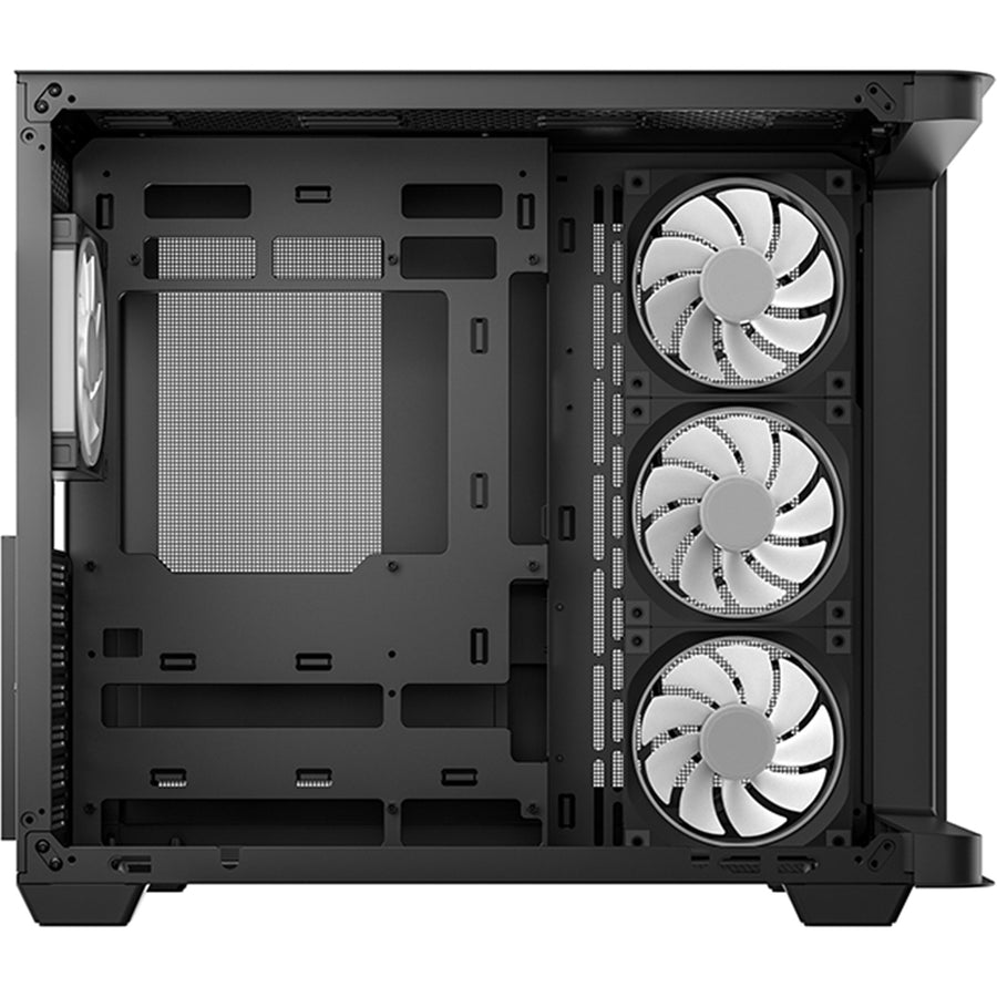 DEEPCOOL  CG530U 4F Tempered Glass ATX Mid Tower Case With Curved Glass Panel - Black