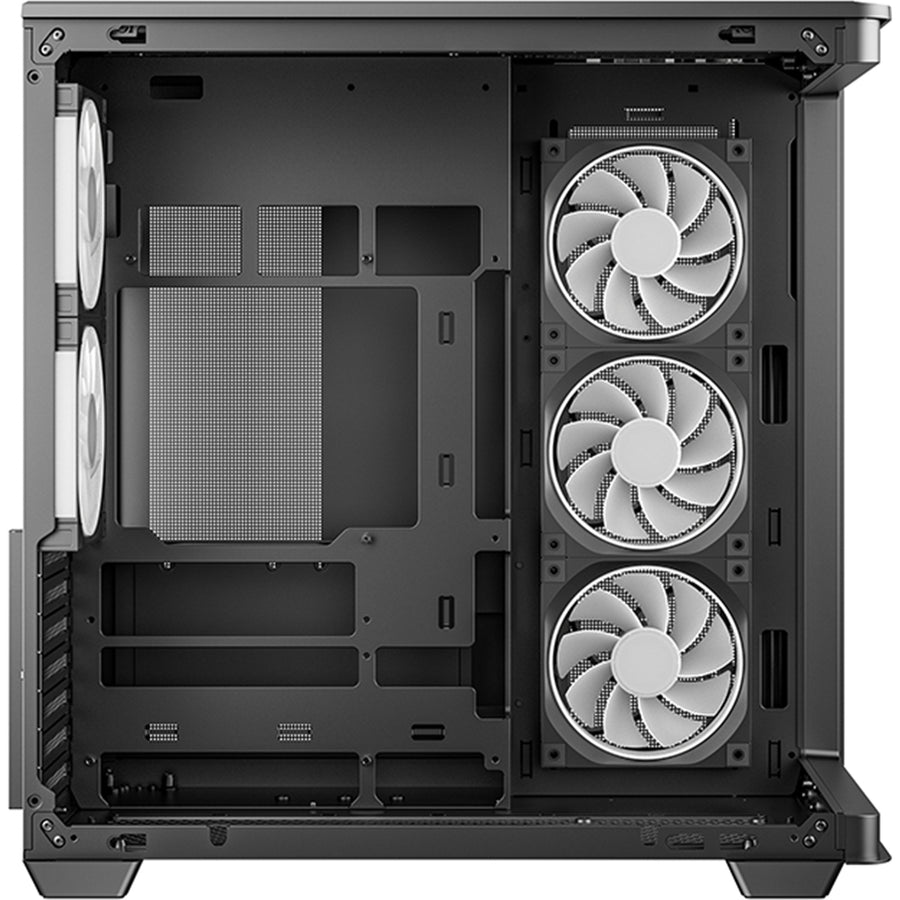 DEEPCOOL  CG590U 5F Tempered Glass ATX Mid Tower Case With Curved Glass Panel - Black