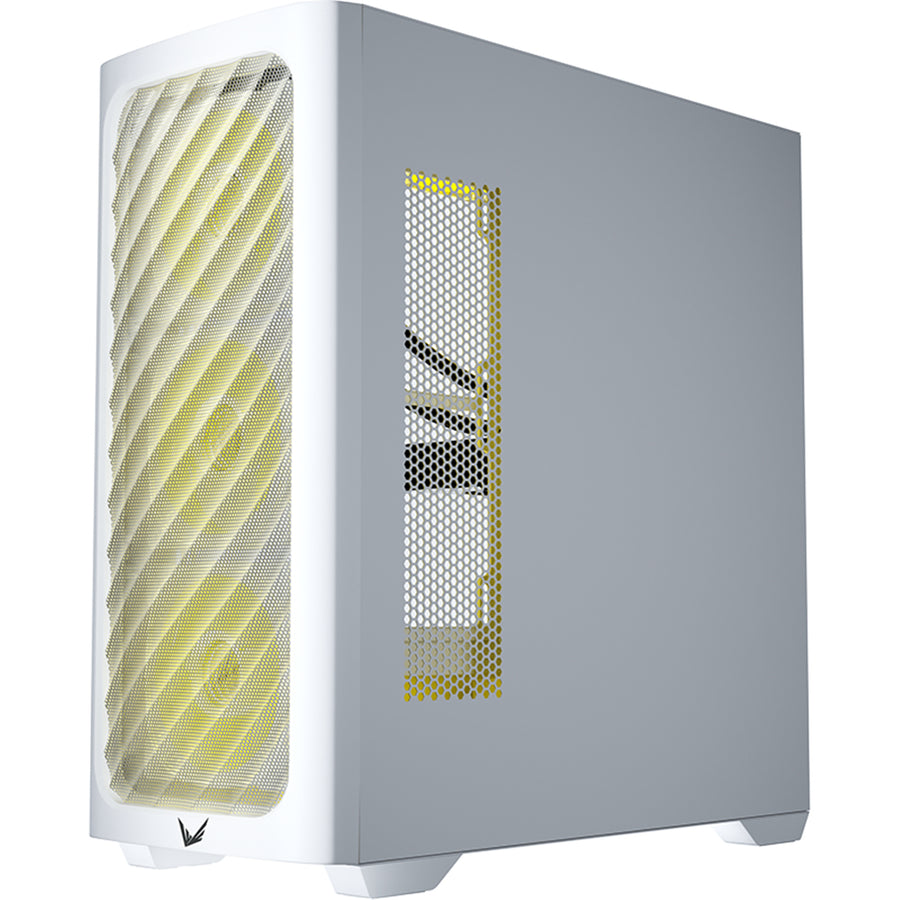 Formula V Line Air Power G3  Tempered Glass ATX Mid Tower Gaming Case - White