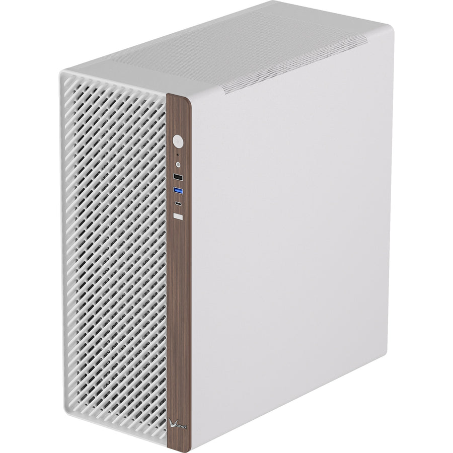 Formula V Line TimberLine T2 AR  Side Mesh Panel ATX Mid Tower Case - White Wood
