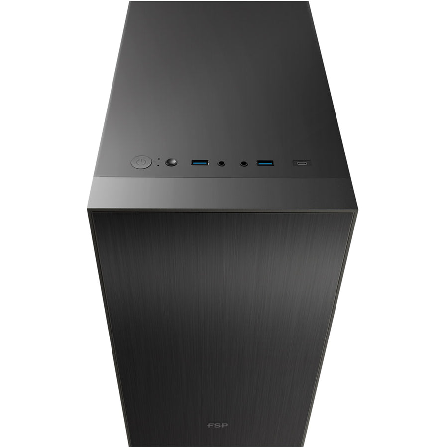 FSP CST220 Silent  mATX Mini Tower Case - Black