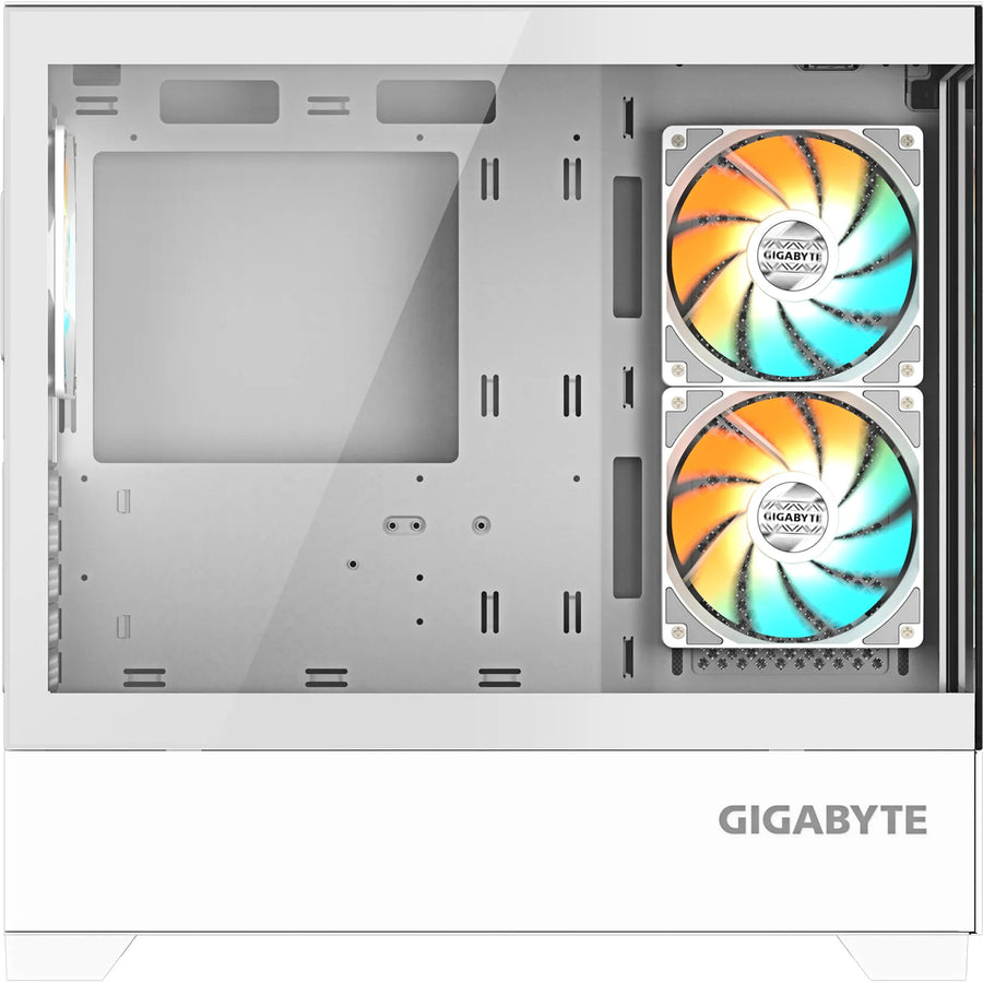 Gigabyte  C201 Panoramic Tempered Glass mATX Gaming Case - Ice White