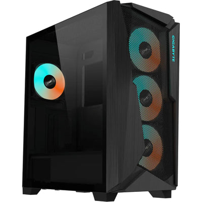 Gigabyte  C301 Tempered Glass Mid Tower Gaming Case - Glass Black