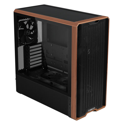 Lian Li Lancool 217 Tempered Glass ATX Mid Tower Gaming Case - Black Wood