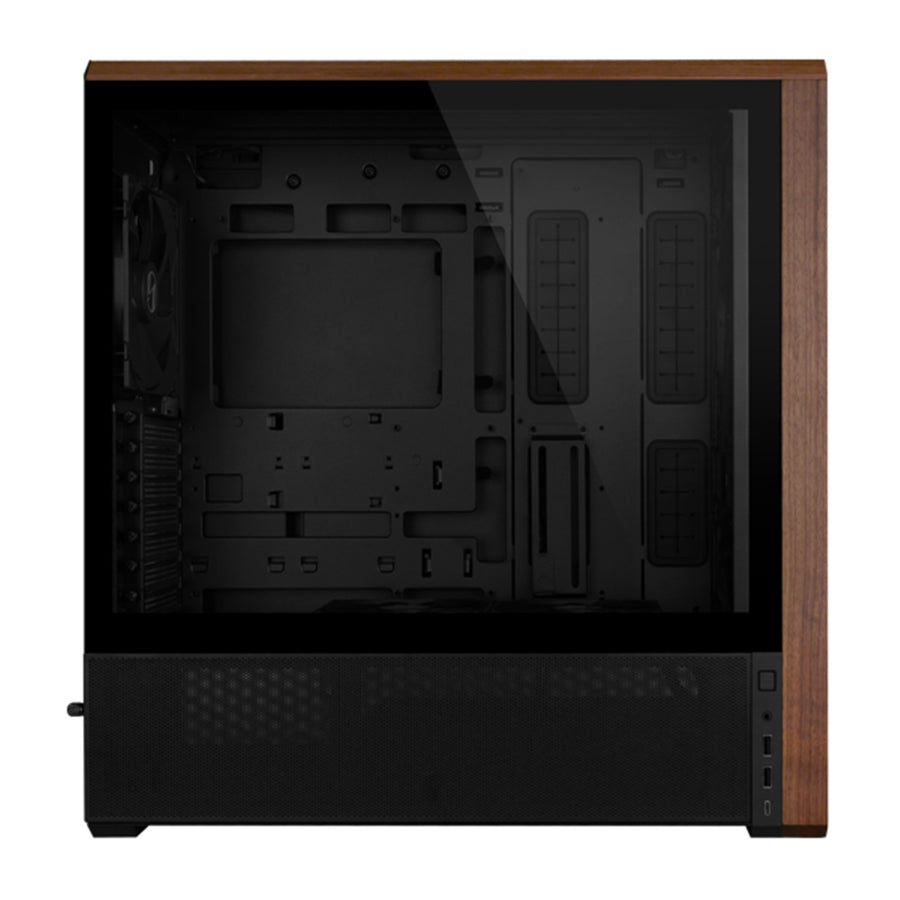 Lian Li Lancool 217 Tempered Glass ATX Mid Tower Gaming Case - Black Wood