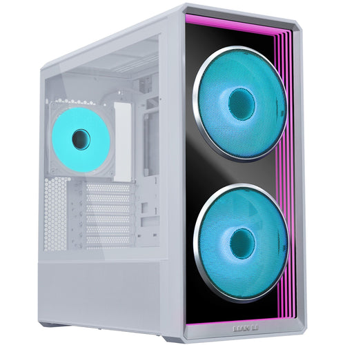 Lian Li Lancool 217 INF Tempered Glass ATX Mid Tower Gaming Case - White Infinity