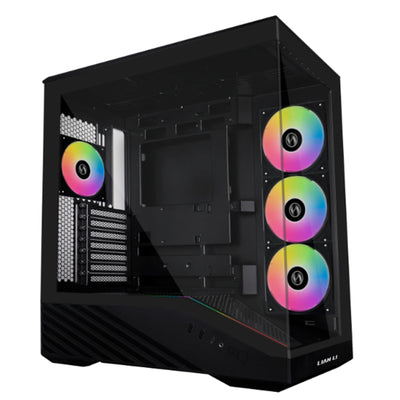 Lian Li Vector V100 RGB Tempered Glass ATX Mid Tower Gaming Case - Black