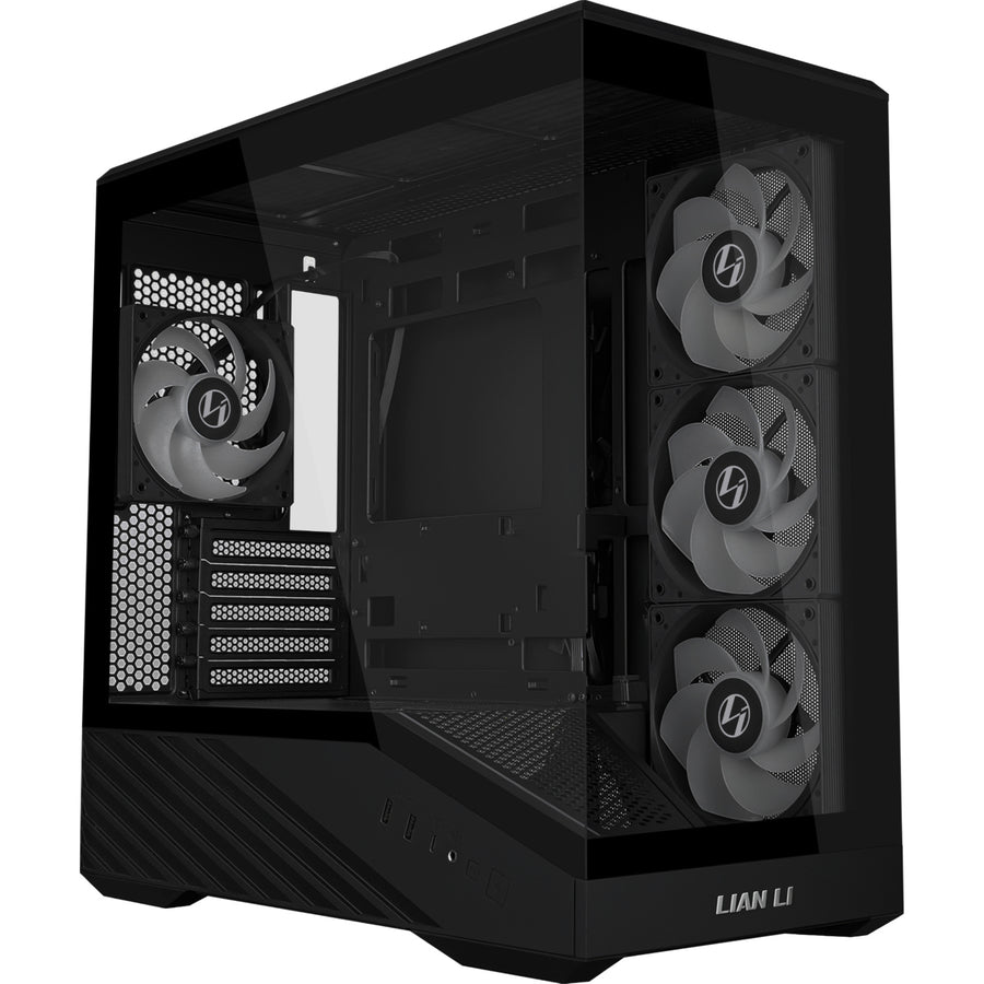 Lian Li Vector V100 Mini RGB Tempered Glass mATX Mini Tower Gaming Case - Black