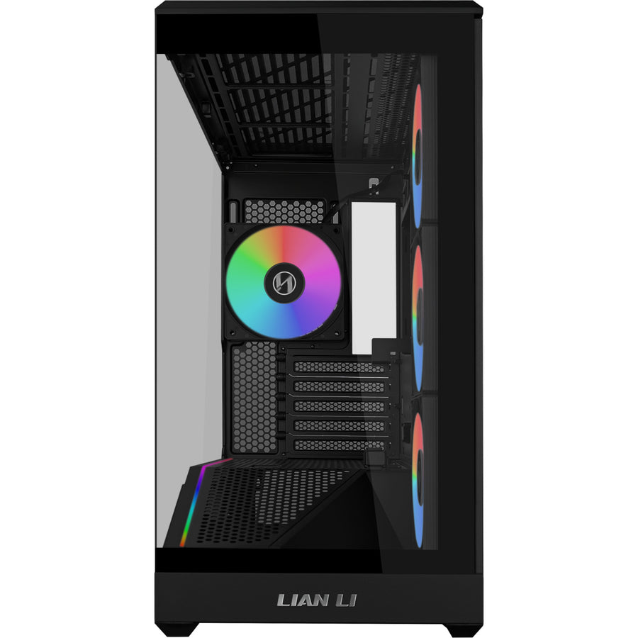 Lian Li Vector V100 Mini RGB Tempered Glass mATX Mini Tower Gaming Case - Black
