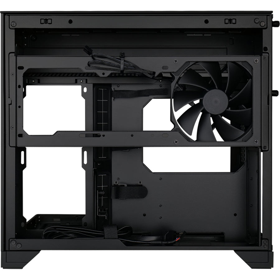 Lian Li O11 VISION M  Tempered Glass MATX/ITX Dual Chamber Gaming Case - Black