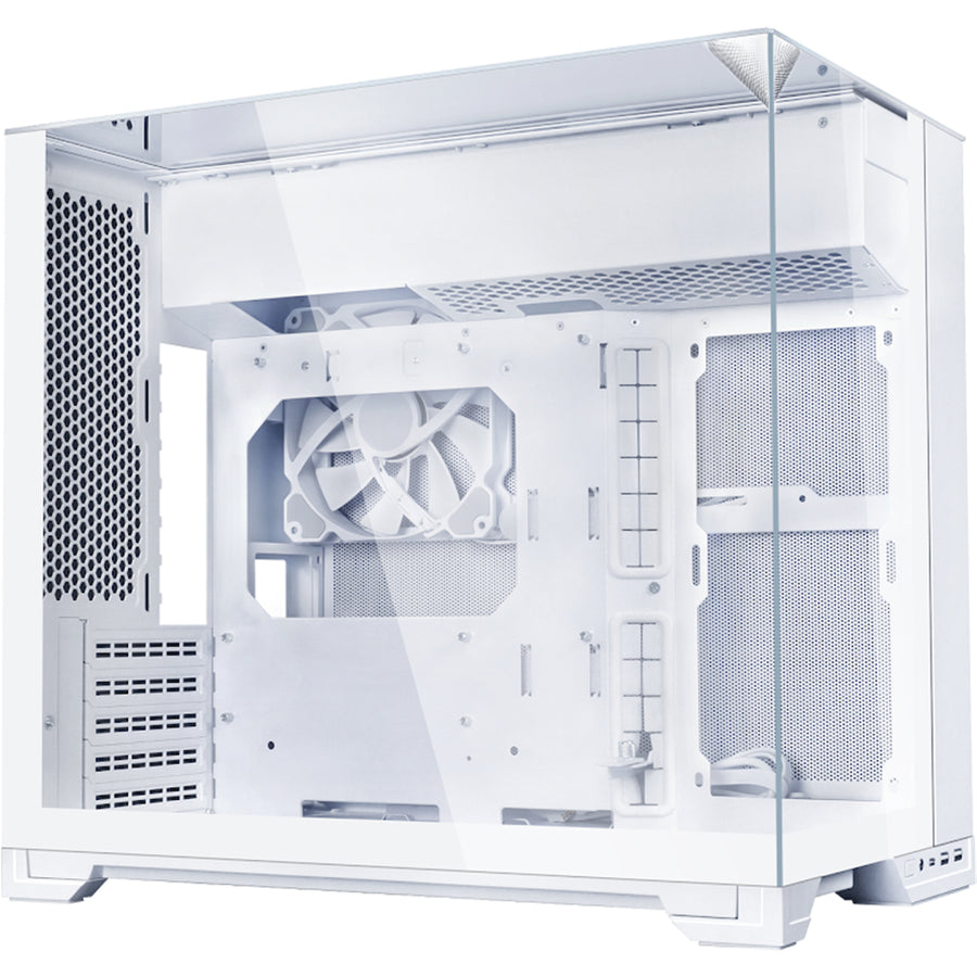 Lian Li O11 VISION M  Tempered Glass MATX/ITX Dual Chamber Gaming Case - WHITE