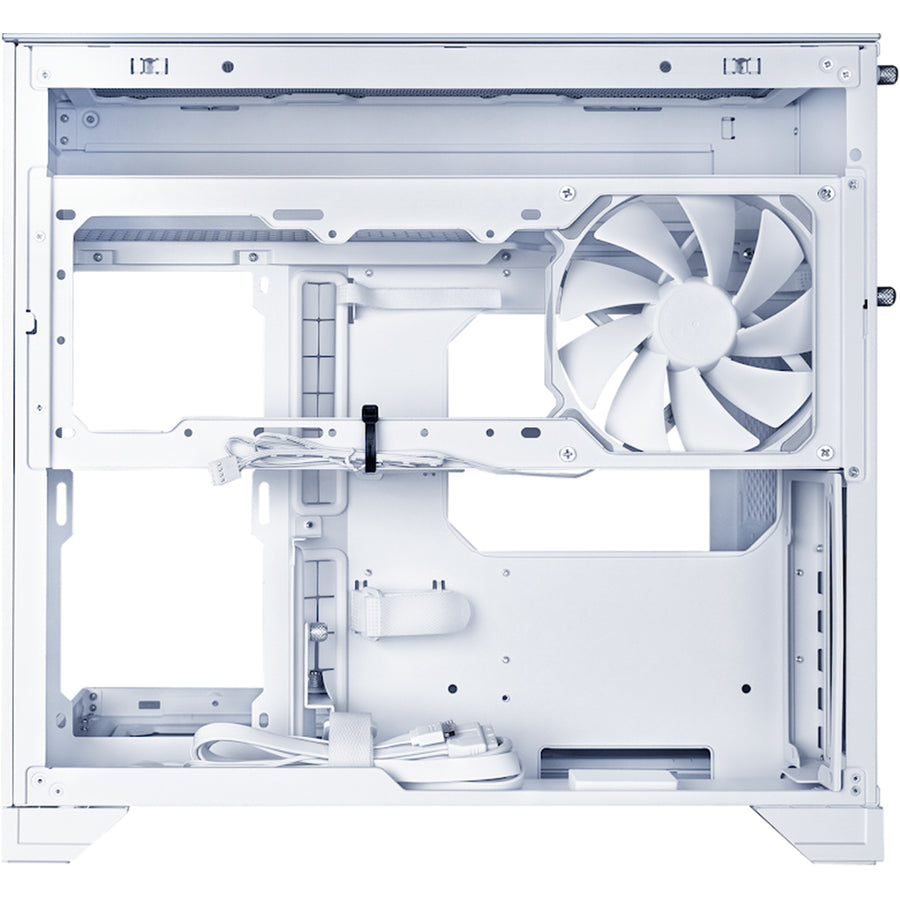 Lian Li O11 VISION M  Tempered Glass MATX/ITX Dual Chamber Gaming Case - WHITE