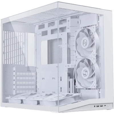 Lian Li O11D MINI V2 Flow  Tempered Glass ATX Mid Tower Gaming Case - White