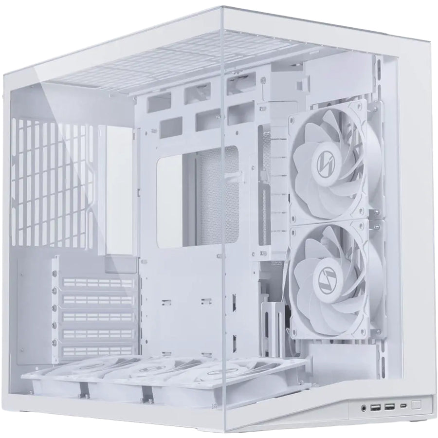 Lian Li O11D MINI V2 Flow  Tempered Glass ATX Mid Tower Gaming Case - White