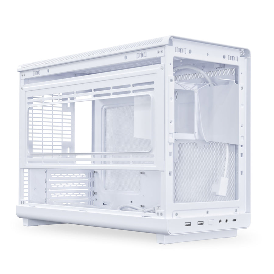 Lian Li DAN-A3   Mini Tower Gaming Case - White Wooden
