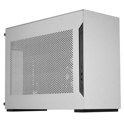 Lian Li  A4H2O Mini ITX Gaming Case with PCIE 5 Riser Card - Silver