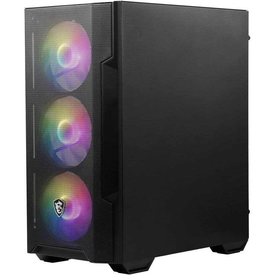 MSI MAG FORGE M100R  Tempered Glass Mini Tower Case - Black