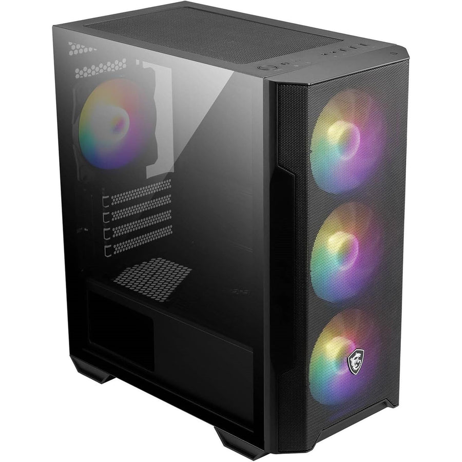 MSI MAG FORGE M100R  Tempered Glass Mini Tower Case - Black