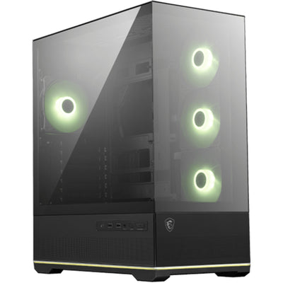 MSI MAG PANO 110R PZ  Tempered Glass Mini Tower Case - Black