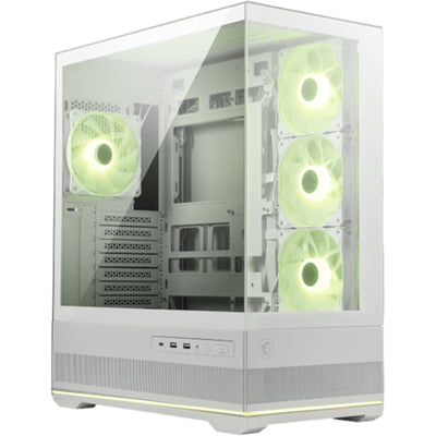 MSI MAG PANO 110R PZ White Tempered Glass Mini Tower Case