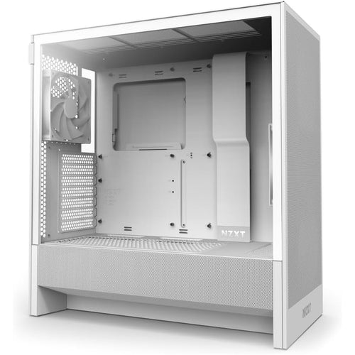 NZXT H5  Tempered Glass ATX Mid Tower Gaming Case - White Flow 2024 Edition