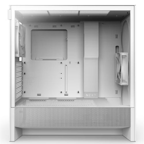 NZXT H5  Tempered Glass ATX Mid Tower Gaming Case - White Flow 2024 Edition