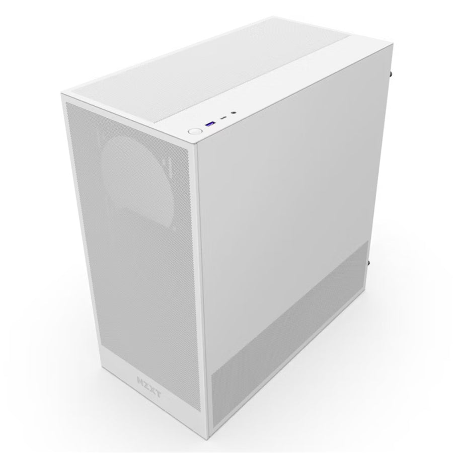 NZXT H5  Tempered Glass ATX Mid Tower Gaming Case - White Flow 2024 Edition