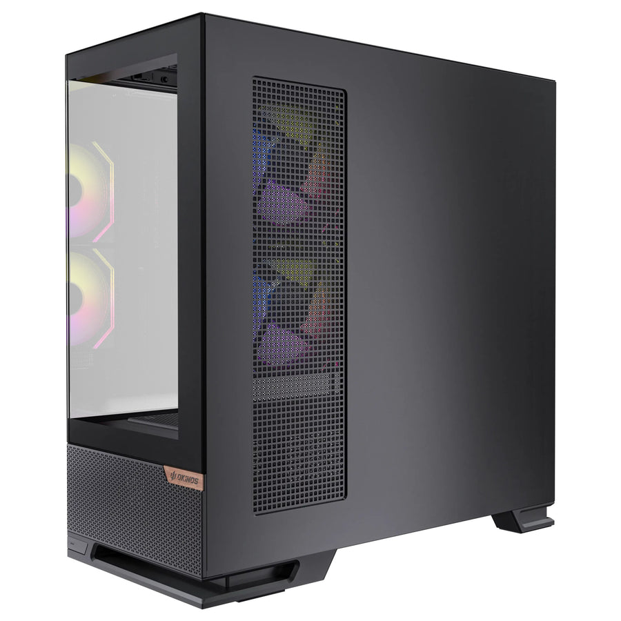 OKINOS Aqua 6 Infinity  Tempered Glass ATX Mid Tower Gaming Case