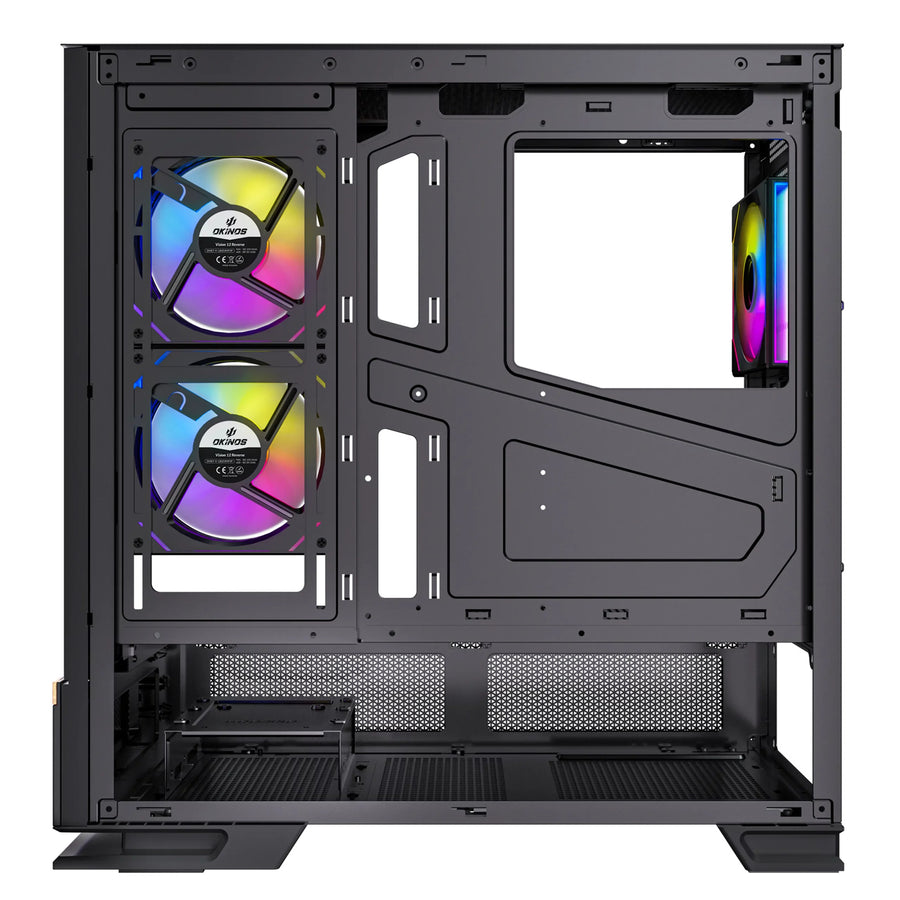OKINOS Aqua 6 Infinity  Tempered Glass ATX Mid Tower Gaming Case