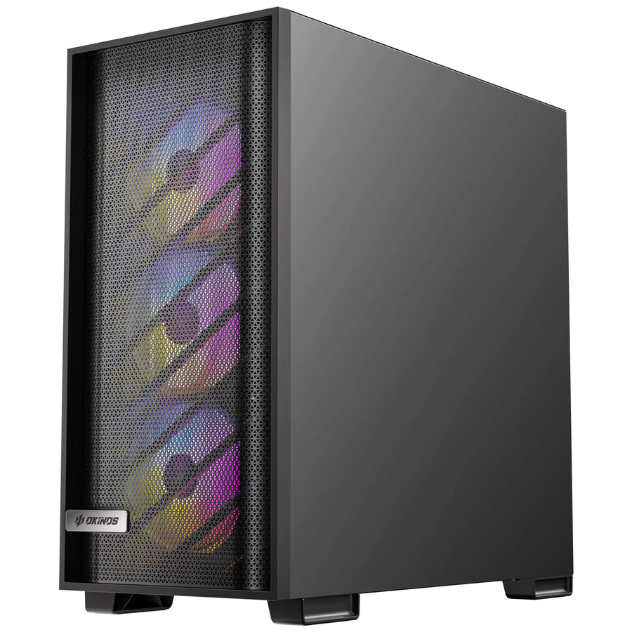 OKINOS 612 ARGB  Tempered Glass ATX Mid Tower Gaming Case