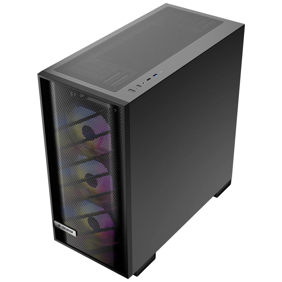 OKINOS 612 ARGB  Tempered Glass ATX Mid Tower Gaming Case
