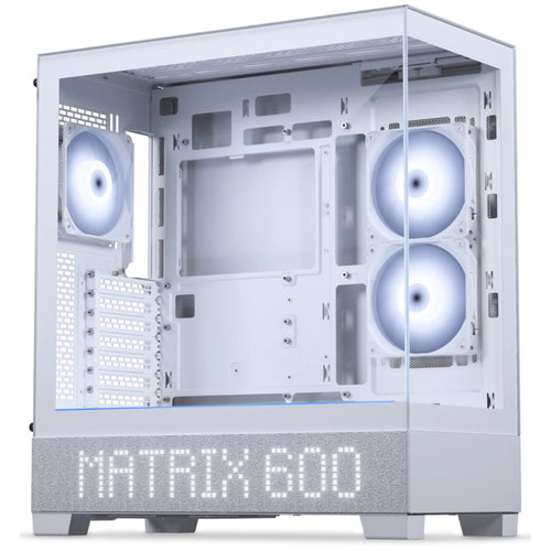 Phanteks XT VIEW With LED Matrix  Tempered Glass ATX Case - Grey White