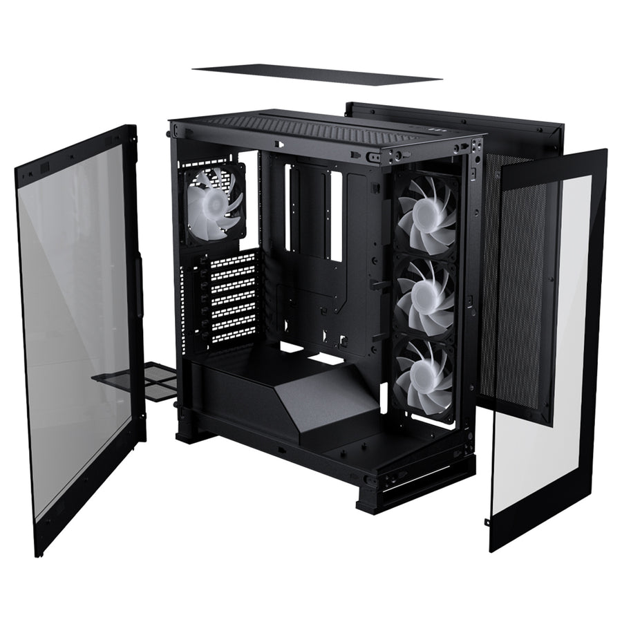 Phanteks NV Series NV5S Tempered Glass Window ATX Case - Black