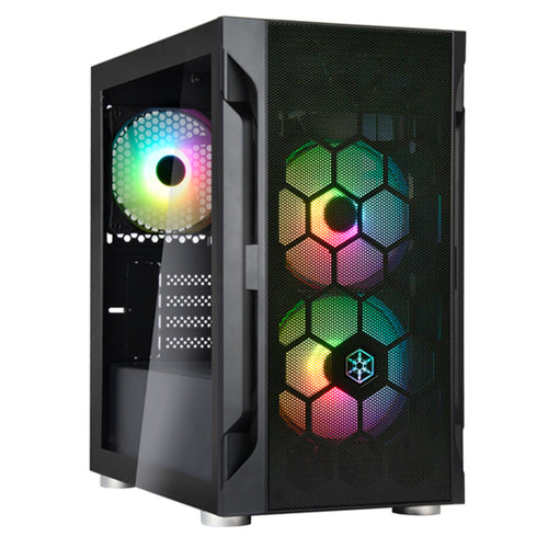 SST-FAH1MB-PRO - SilverStone Fara H1M mATX Case - Glass Window + ARGB fans